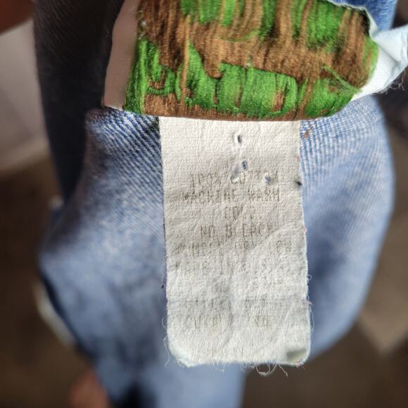 Vintage Floral Embroidered Blue Denim Rodeo Western Rodeo Jacket Womens Size S - Picture 11 of 12